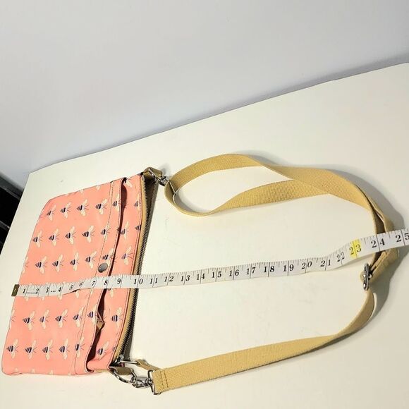 Fossil bumble bee adjustable crossbody handbag purse - Picture 7 of 8